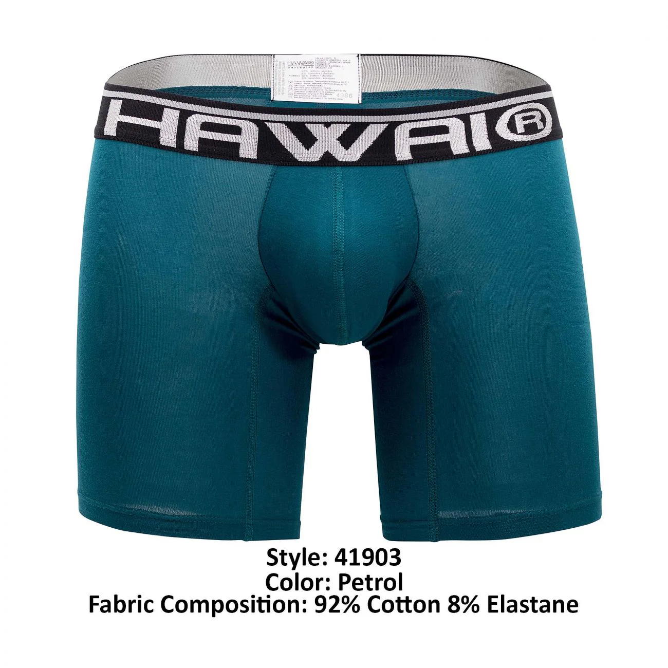 HAWAI 41903 Solid Athletic Boxer Briefs Color Petrol - Image 7