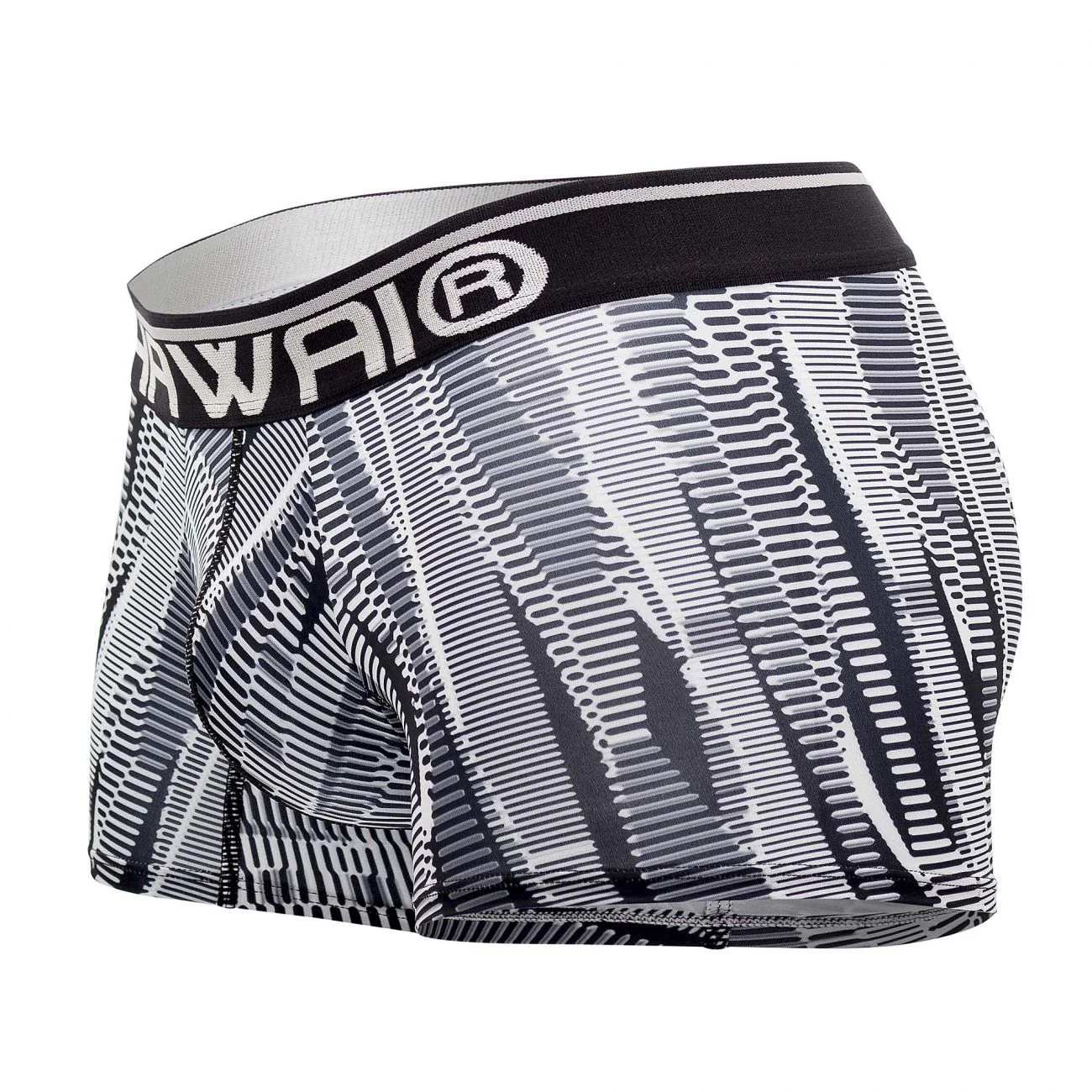 HAWAI 42121 Printed Athletic Trunks Color Black - Image 5