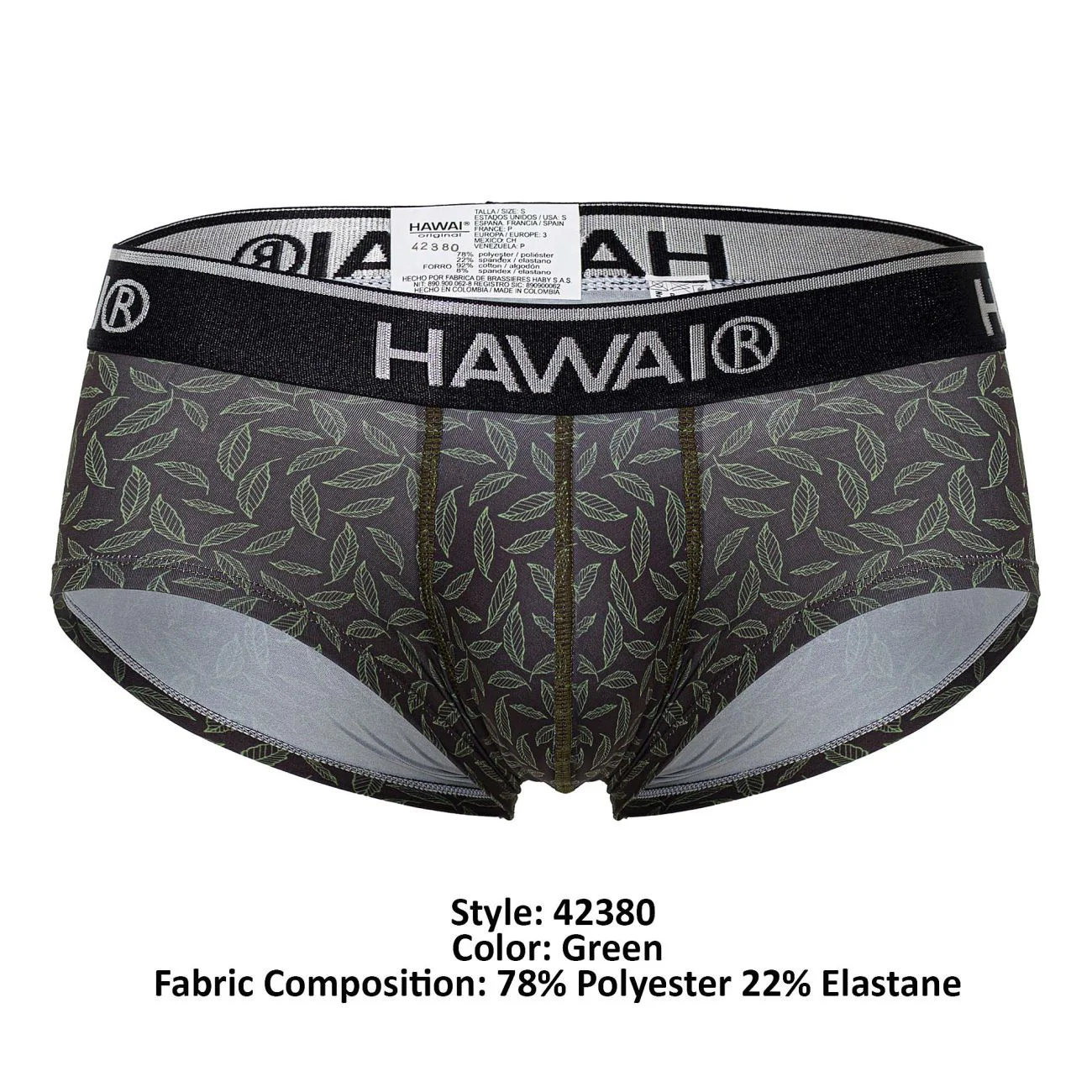 HAWAI 42380 Printed Briefs Color Green - Image 8