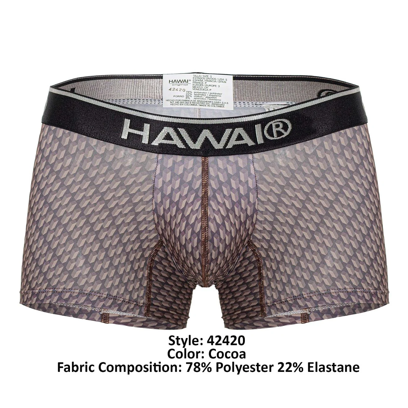 HAWAI 42420 Printed Trunks Color Cocoa - Image 8