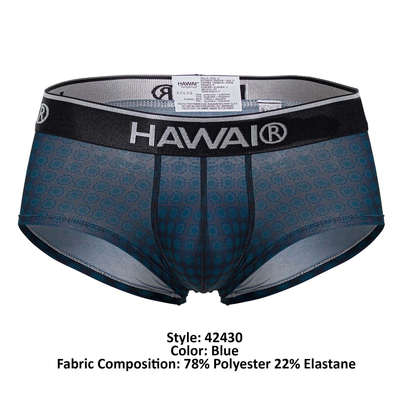 HAWAI 42430 Printed Briefs Color Blue - Image 8