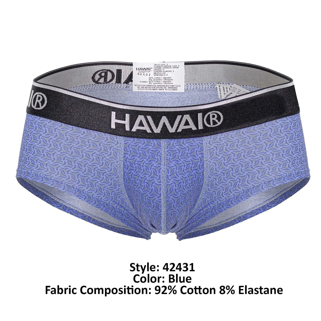 HAWAI 42431 Printed Briefs Color Blue - Image 8