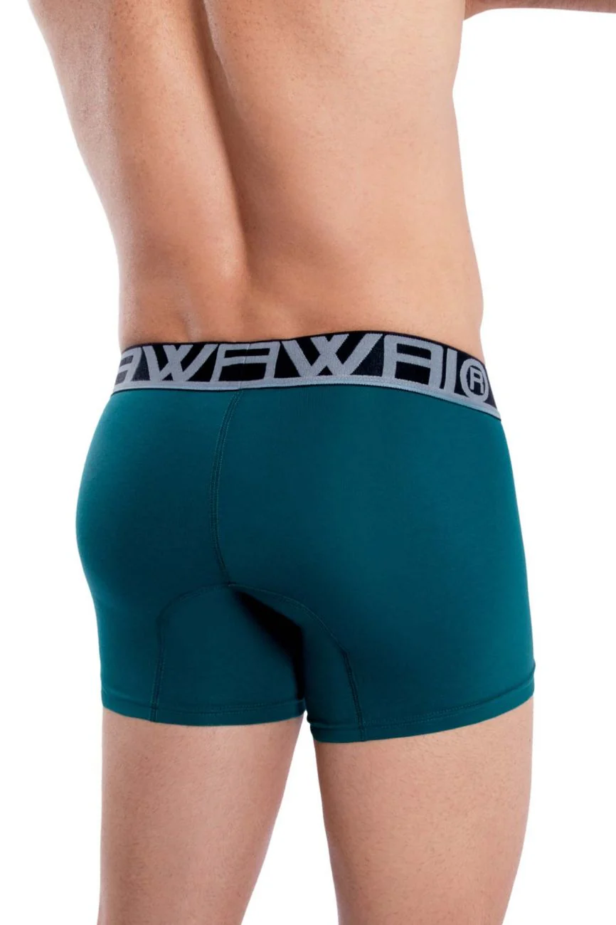 HAWAI 4986 Solid Athletic Trunks Color Green - Image 3