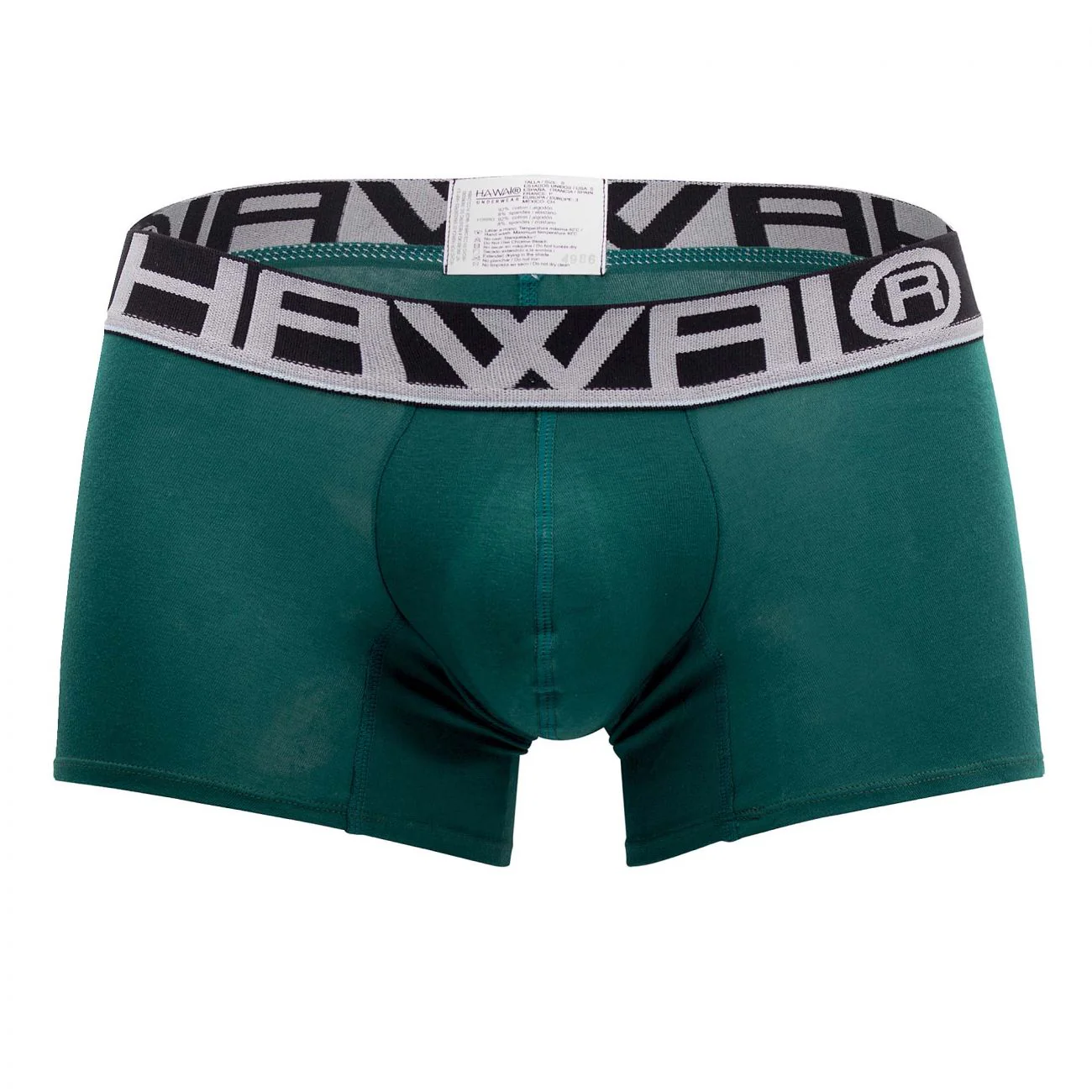 HAWAI 4986 Solid Athletic Trunks Color Green - Image 4
