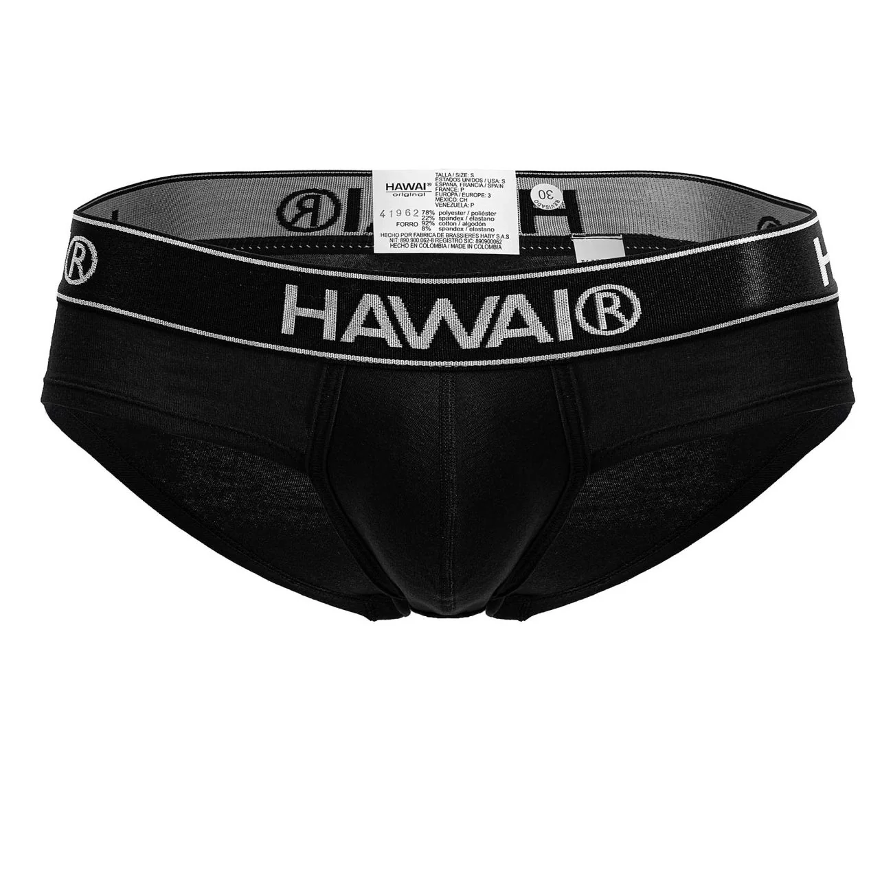 HAWAIR 41962 Cotton blend Briefs Color Black-01 - Image 5