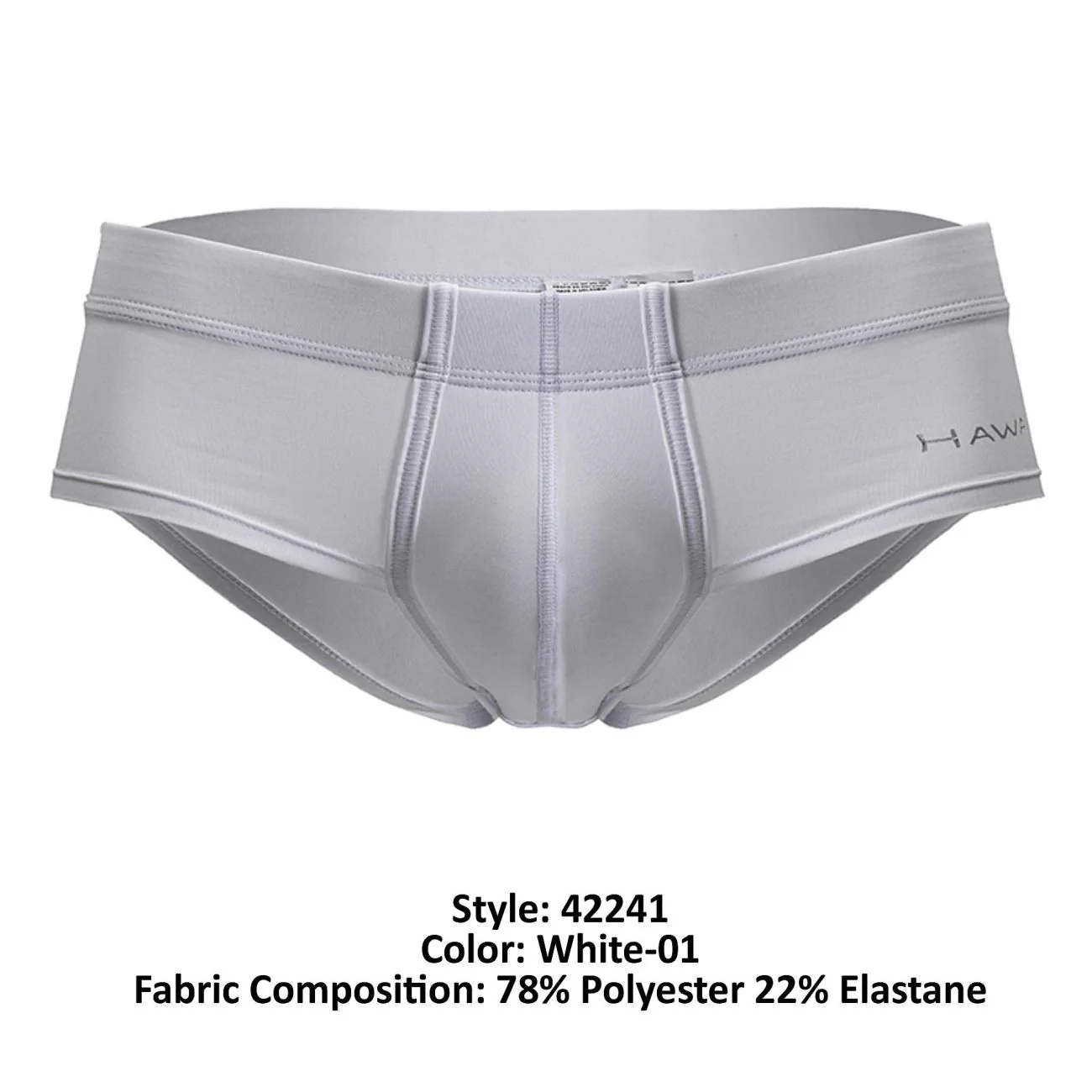 HAWAIR 42241 Microfiber Briefs Color White-01 - Image 7