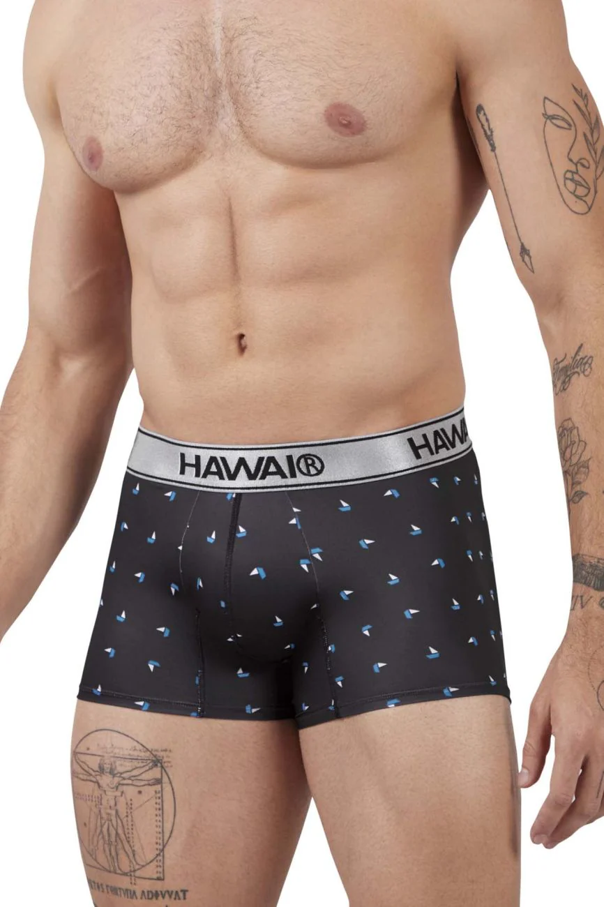 HAWAIR 42470 Printed Microfiber Trunks Color Black - Image 4