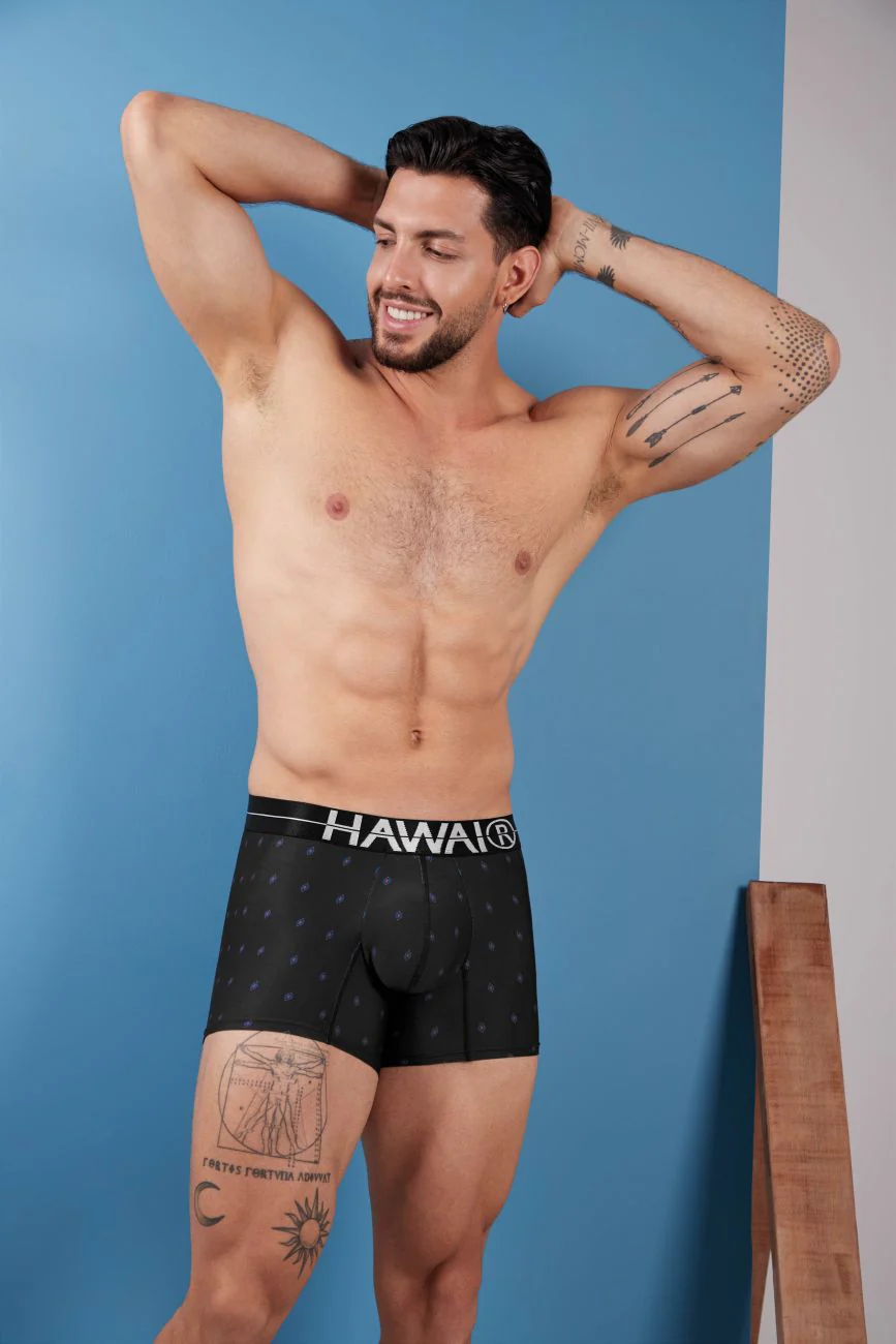HAWAIR 42520 Printed Microfiber Trunks Color Black - Image 9