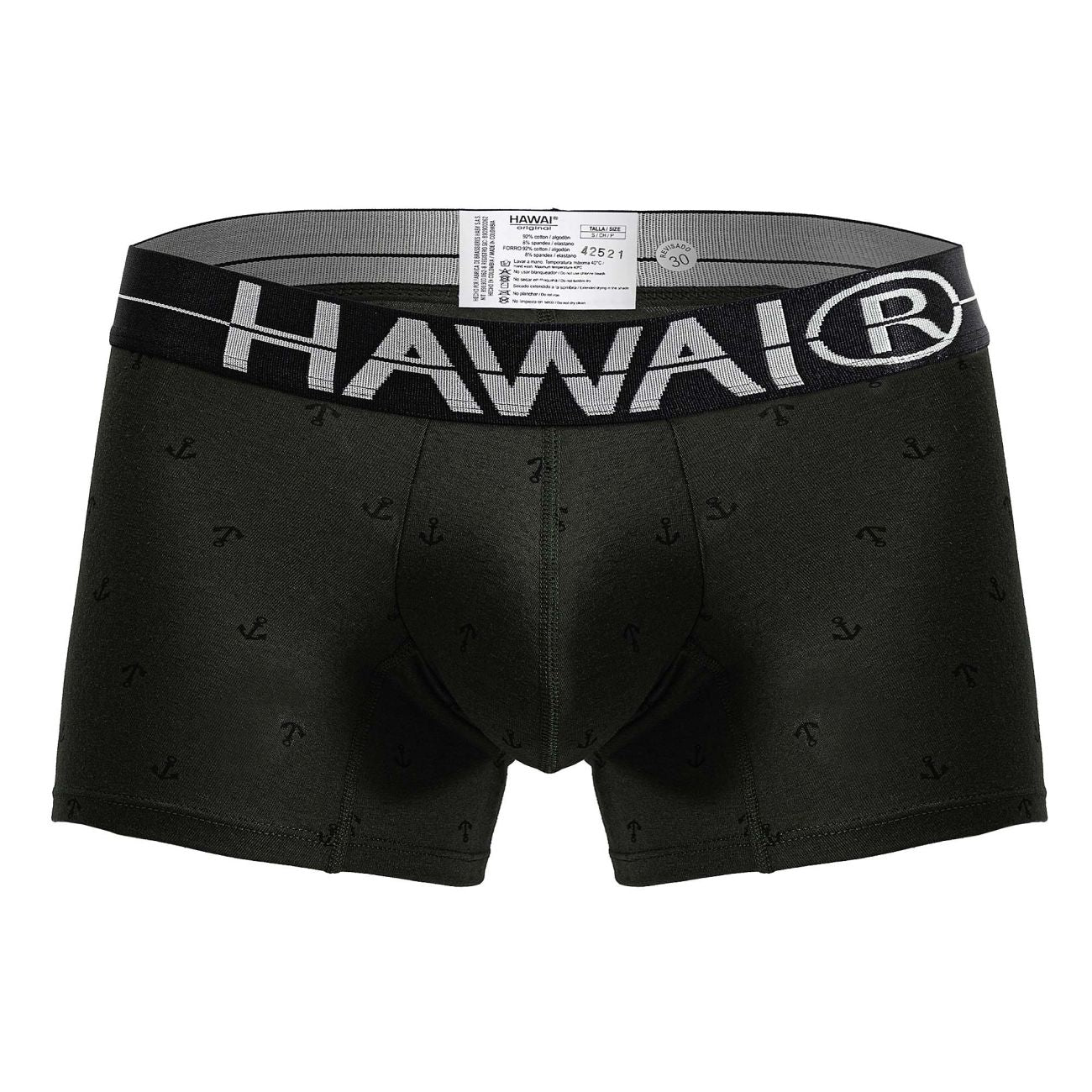 HAWAIR 42521 Cotton blend Trunks Color Military Green - Image 4