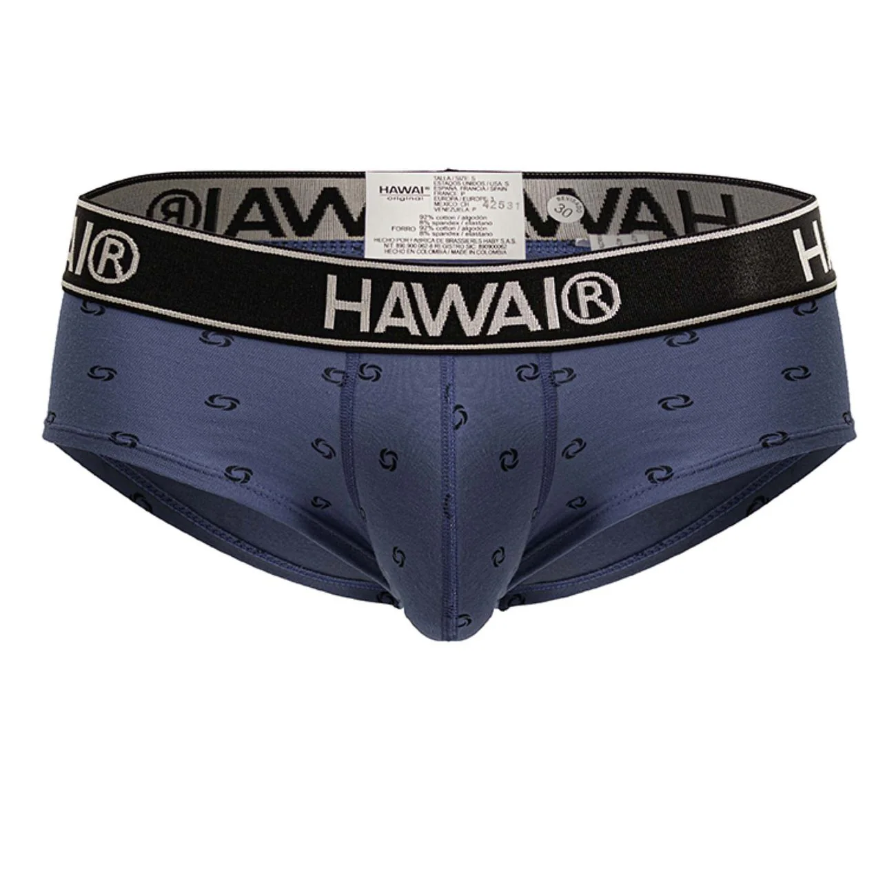 HAWAIR 42531 Cotton blend Briefs Color Blue Quartz - Image 5