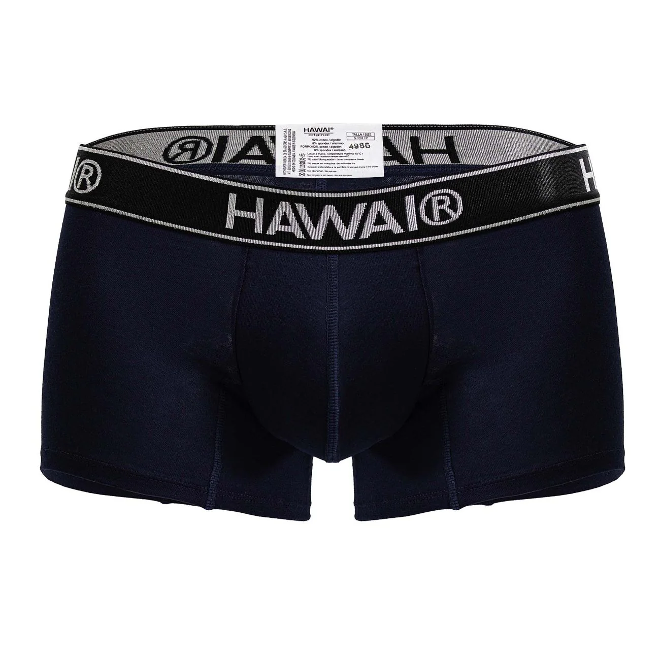 HAWAIR 4986 Cotton blend Trunks Color Dark Blue-01 - Image 5