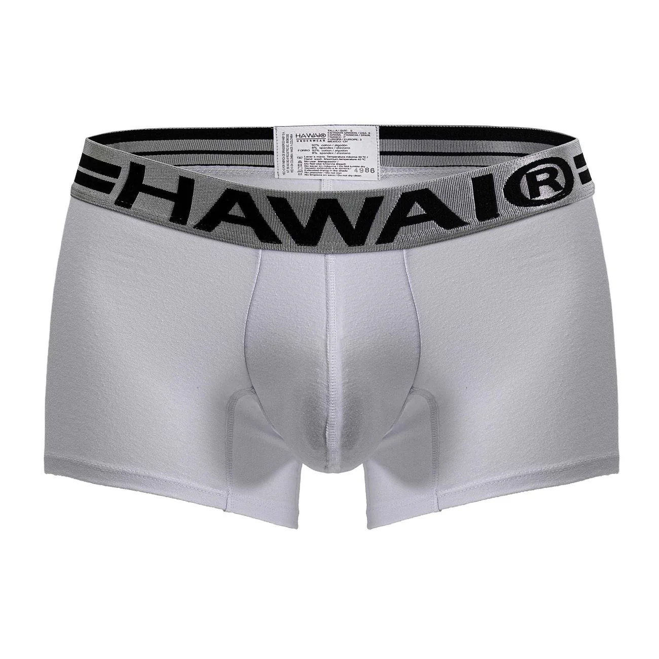 HAWAIR 4986 Cotton blend Trunks Color White-01 - Image 5