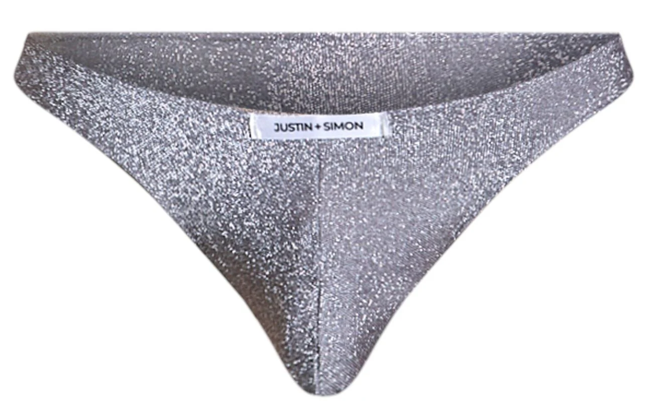 JUSTIN+SIMON XSJ01 Classic Bikini Color Lurex Gray - Image 5