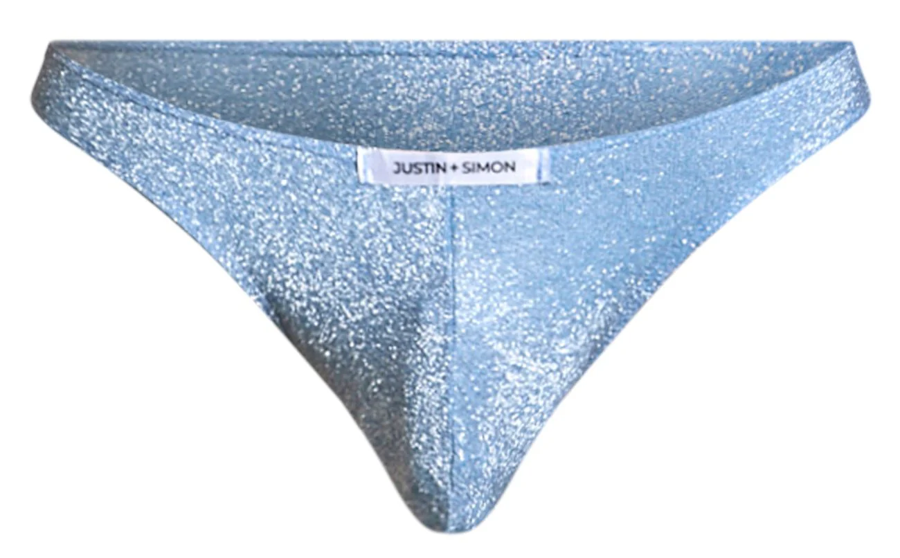 JUSTIN+SIMON XSJ01 Classic Bikini Color Lurex Blue - Image 5