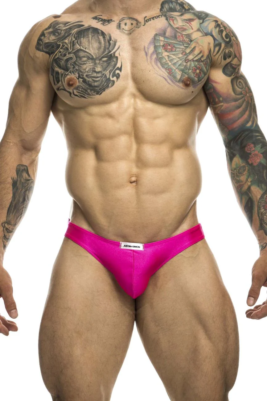 JUSTIN+SIMON XSJ01 Classic Bikini Color Pink - Image 2