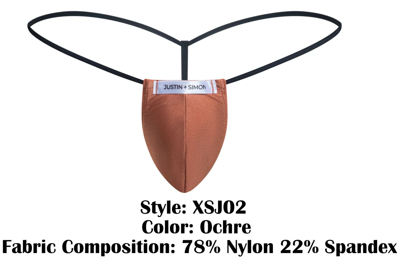 JUSTIN+SIMON XSJ02 Classic G-String Color Ochre - Image 8