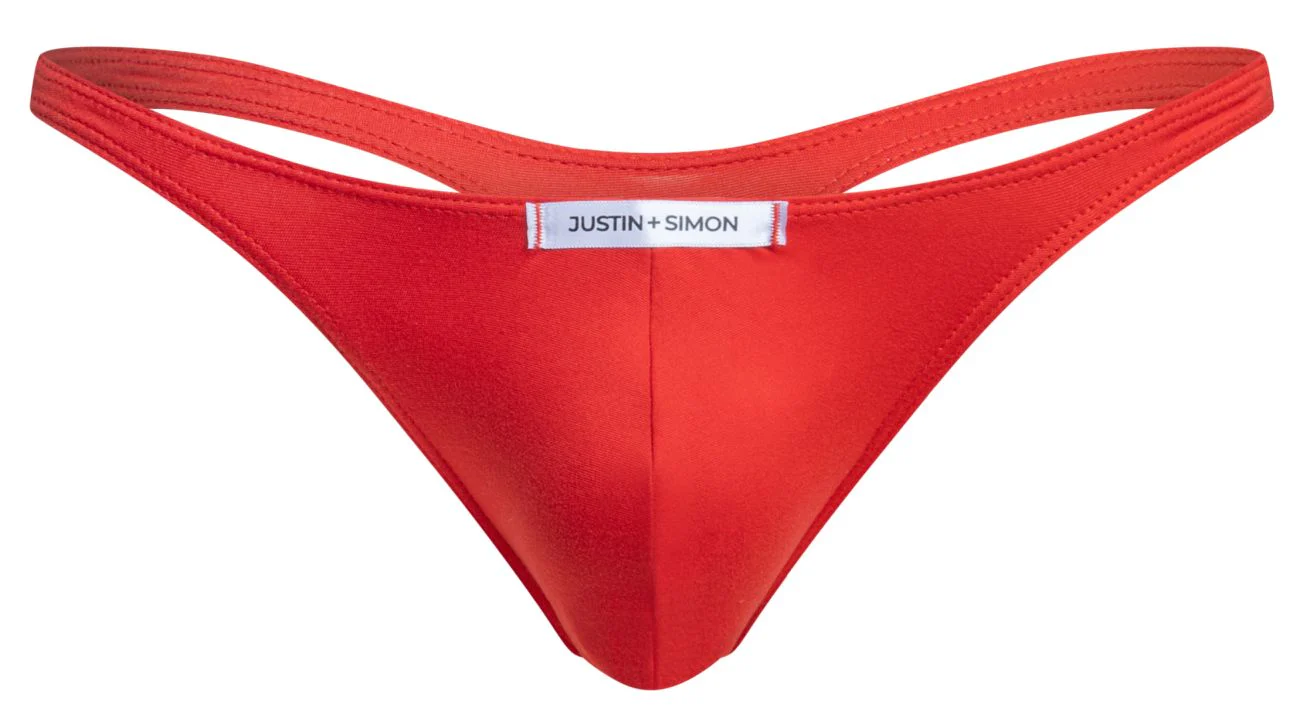 JUSTIN+SIMON XSJ03 Classic Thongs Color Peach Red - Image 5