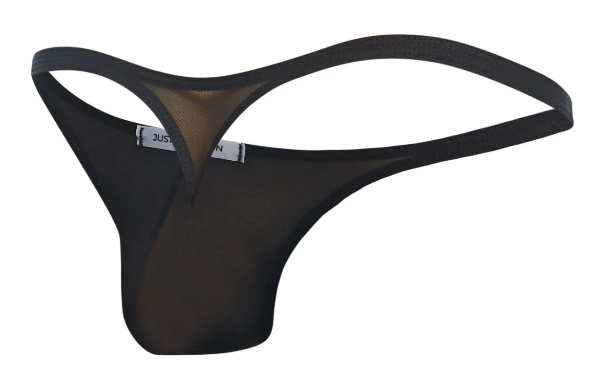 JUSTIN+SIMON XSJ03 Classic Thongs Color Black Mesh - Image 7