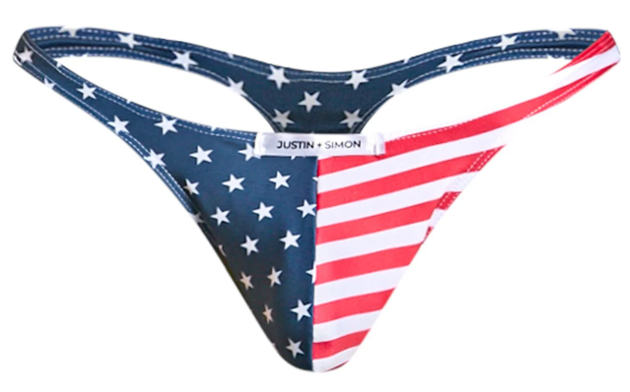 JUSTIN+SIMON XSJ03 Classic Thongs Color USA Flag - Image 5