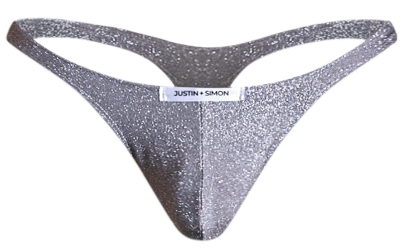 JUSTIN+SIMON XSJ03 Classic Thongs Color Lurex Gray - Image 5