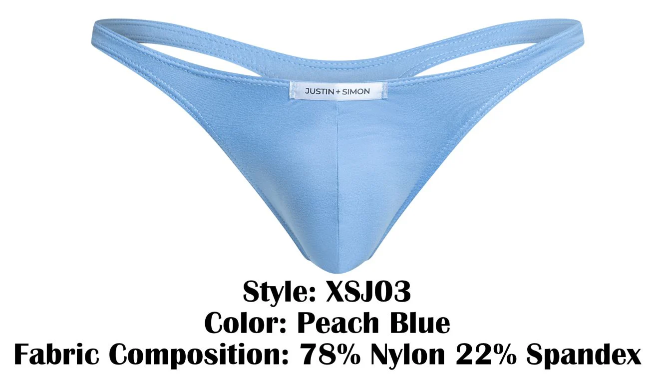 JUSTIN+SIMON XSJ03 Classic Thongs Color Peach Blue - Image 8