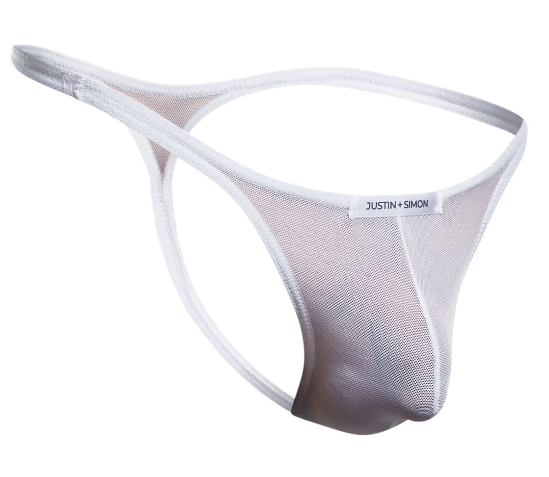 JUSTIN+SIMON XSJ03 Classic Thongs Color White Mesh - Image 6