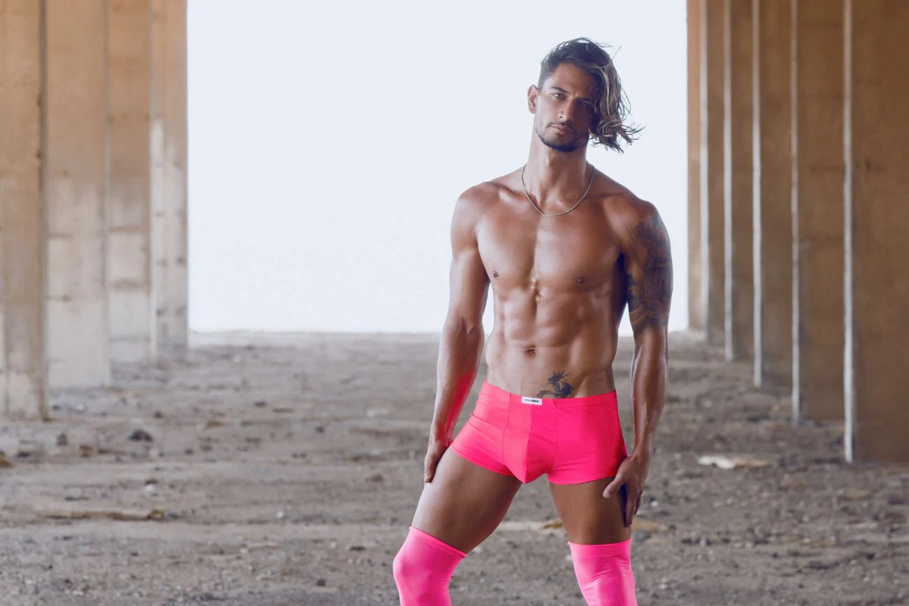 JUSTIN+SIMON XSJ08 Classic Trunks Color Coral - Image 9