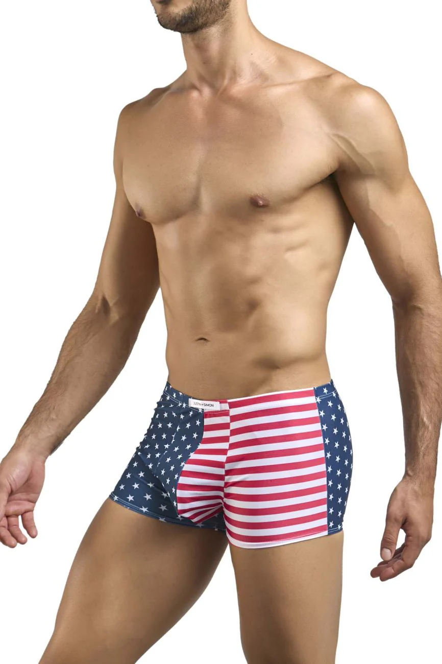 JUSTIN+SIMON XSJ08 Classic Boxer Color USA Flag - Image 2