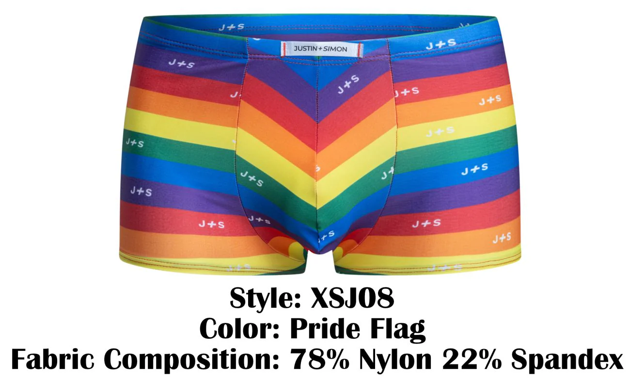JUSTIN+SIMON XSJ08 Classic Boxer Color Pride Flag - Image 9