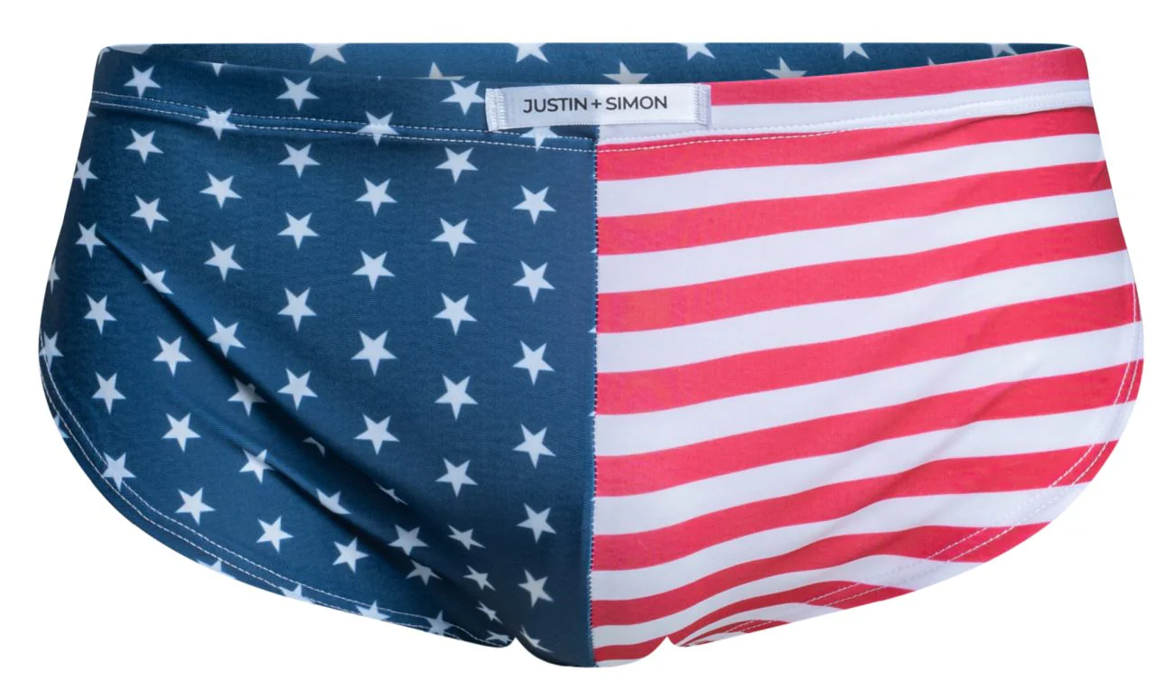 JUSTIN+SIMON XSJ09 Running Shorts Color USA Flag - Image 6