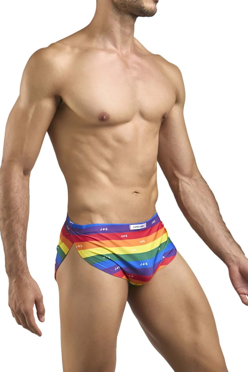 JUSTIN+SIMON XSJ09 Running Shorts Color Pride Flag - Image 5