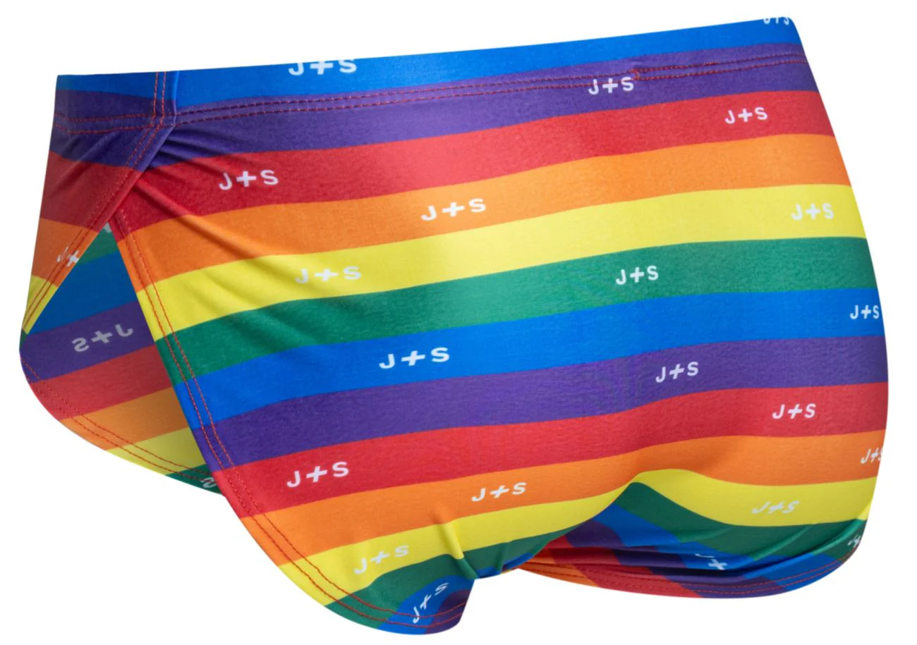 JUSTIN+SIMON XSJ09 Running Shorts Color Pride Flag - Image 8