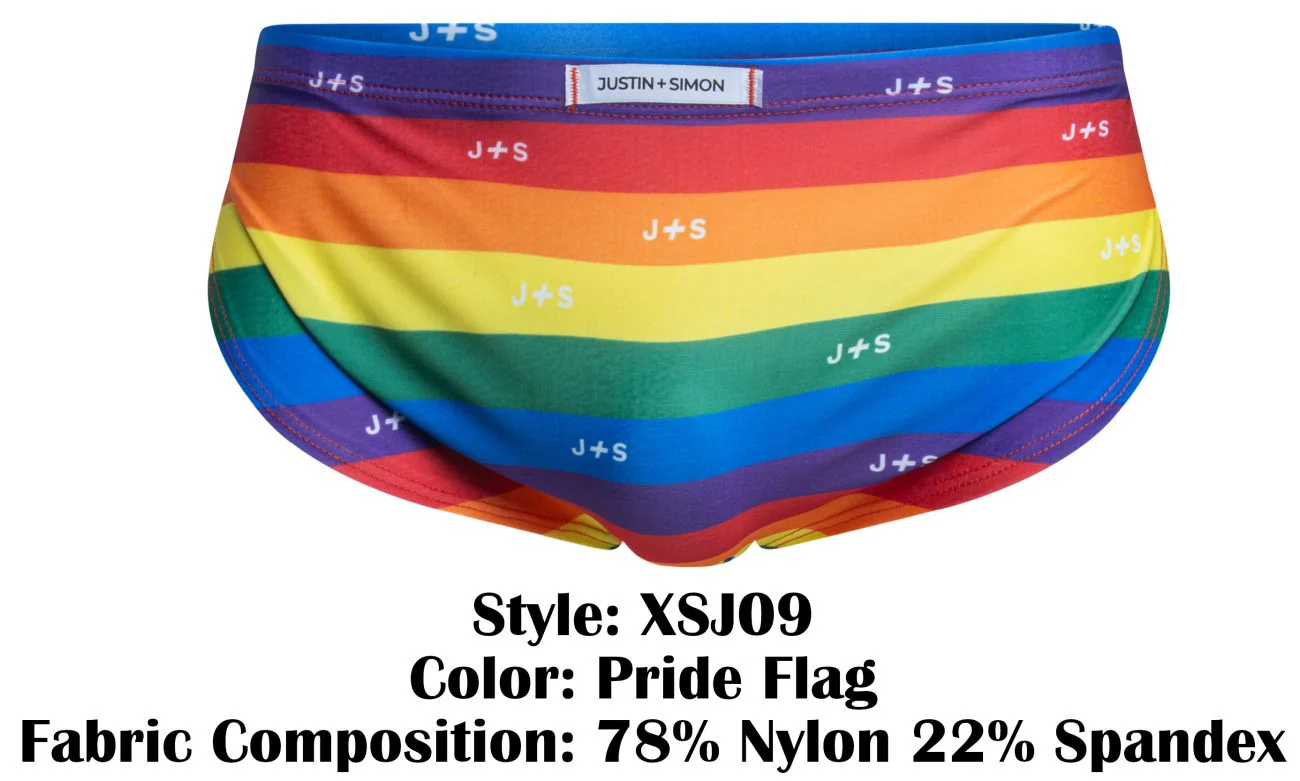 JUSTIN+SIMON XSJ09 Running Shorts Color Pride Flag - Image 9