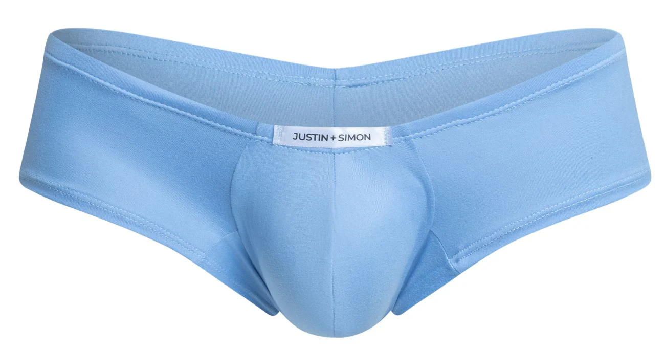 JUSTIN+SIMON XSJ13 Cheeky Bulge Boxer Color Peach Blue - Image 5