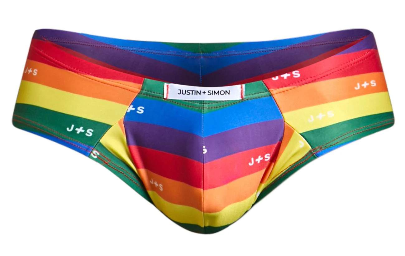 JUSTIN+SIMON XSJ22 Cheek Briefs Color Pride Flag - Image 5