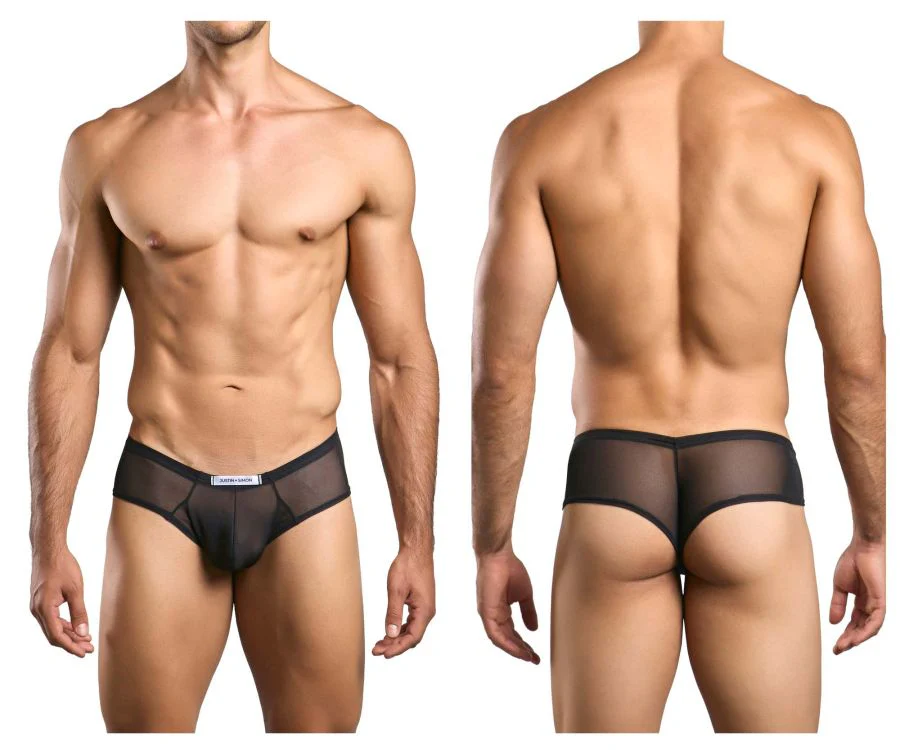 JUSTIN+SIMON XSJ22 Cheek Briefs Color Black - Image 9