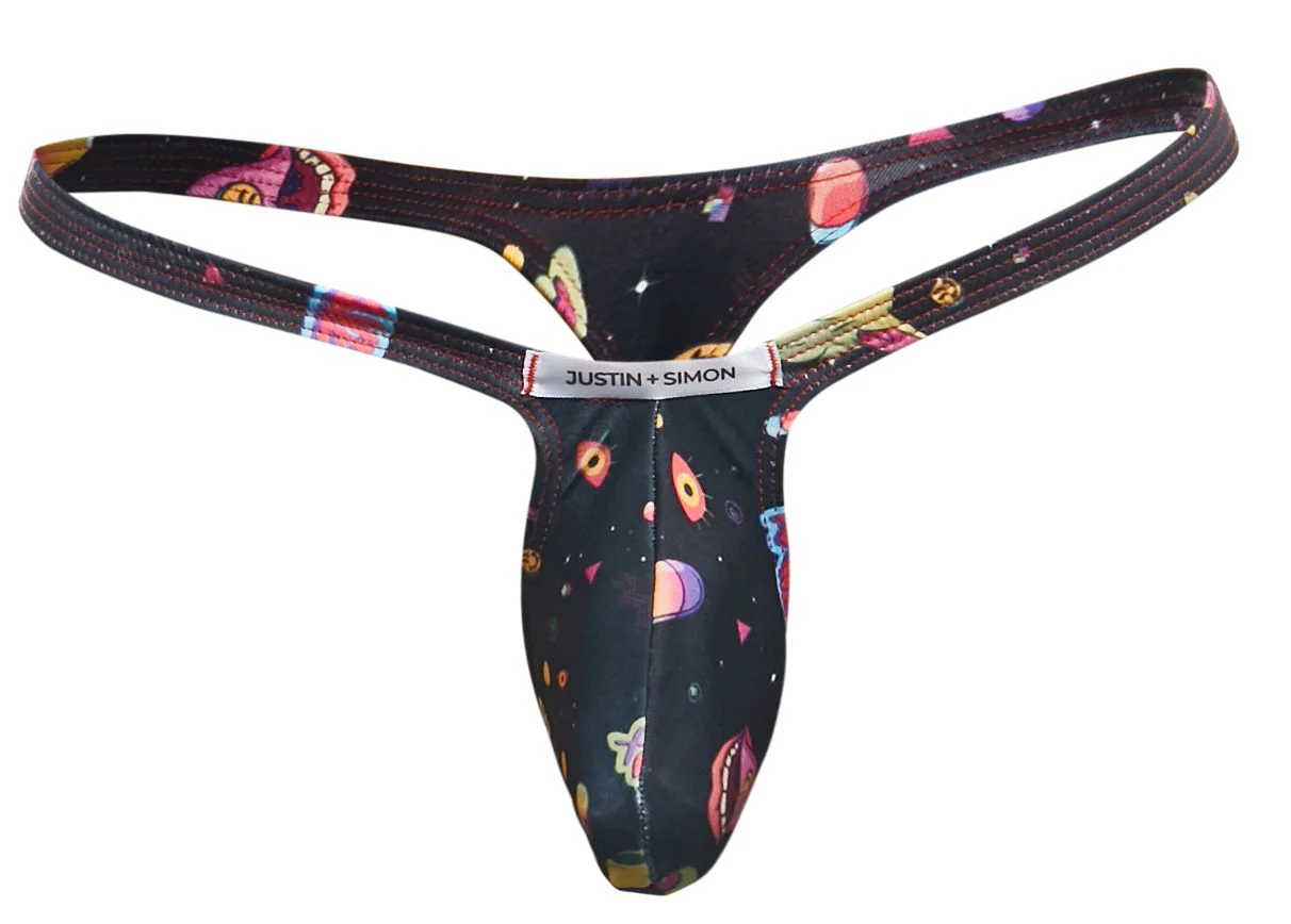 JUSTIN+SIMON XSJBU02 Bulge Thongs Color Psycodelic - Image 5