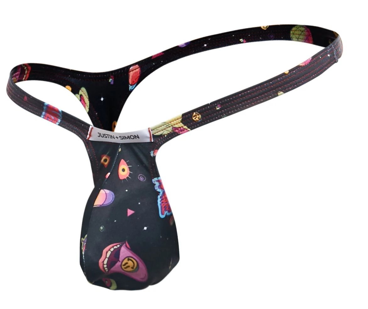 JUSTIN+SIMON XSJBU02 Bulge Thongs Color Psycodelic - Image 6