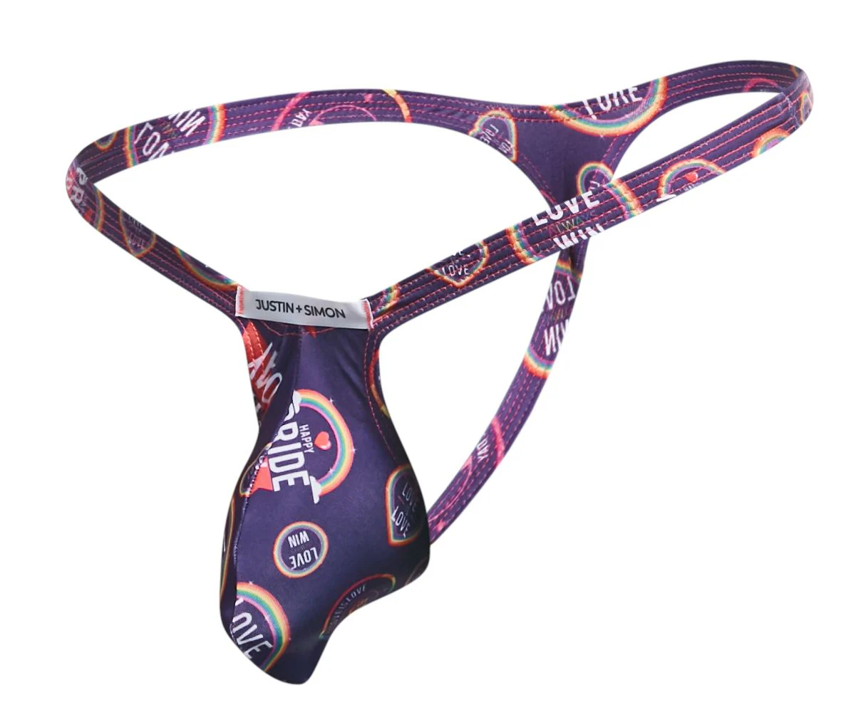 JUSTIN+SIMON XSJBU02 Bulge Thongs Color Pride - Image 5