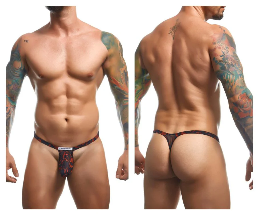 JUSTIN+SIMON XSJBU02 Bulge Thongs Color Lips