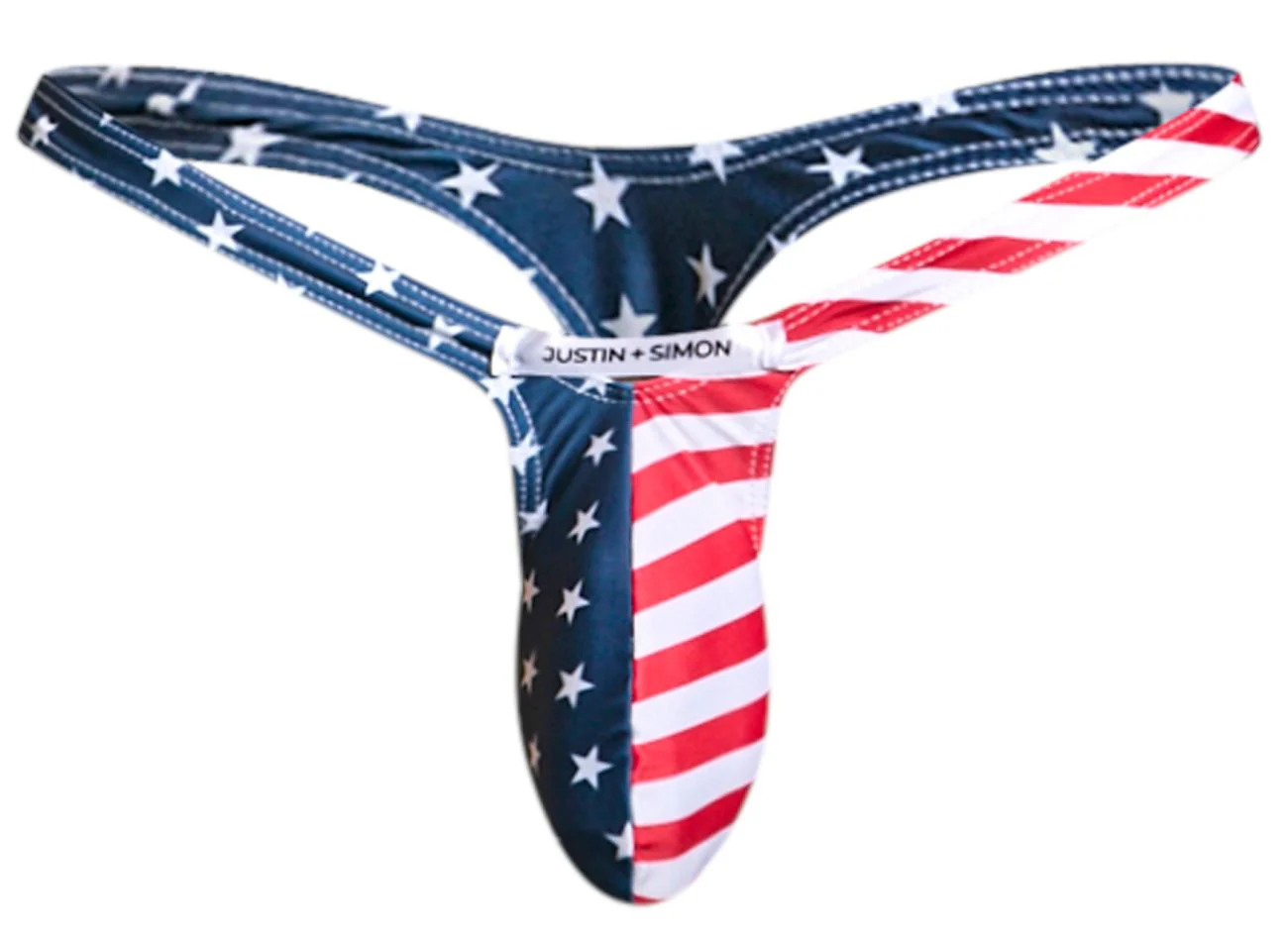 JUSTIN+SIMON XSJBU02 Bulge Thongs Color USA Flag - Image 5
