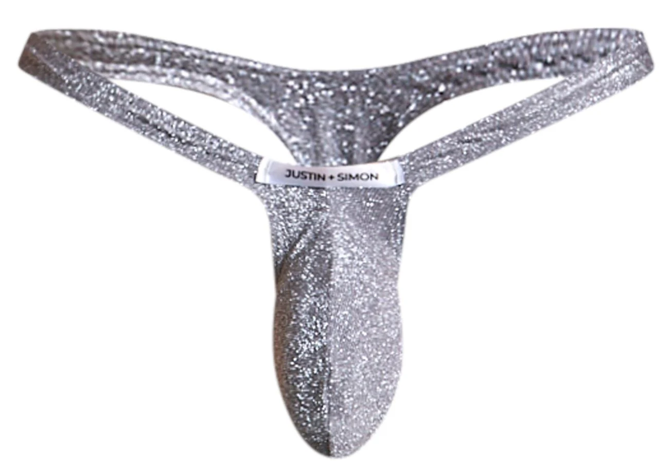 JUSTIN+SIMON XSJBU02 Bulge Thongs Color Lurex Gray - Image 5