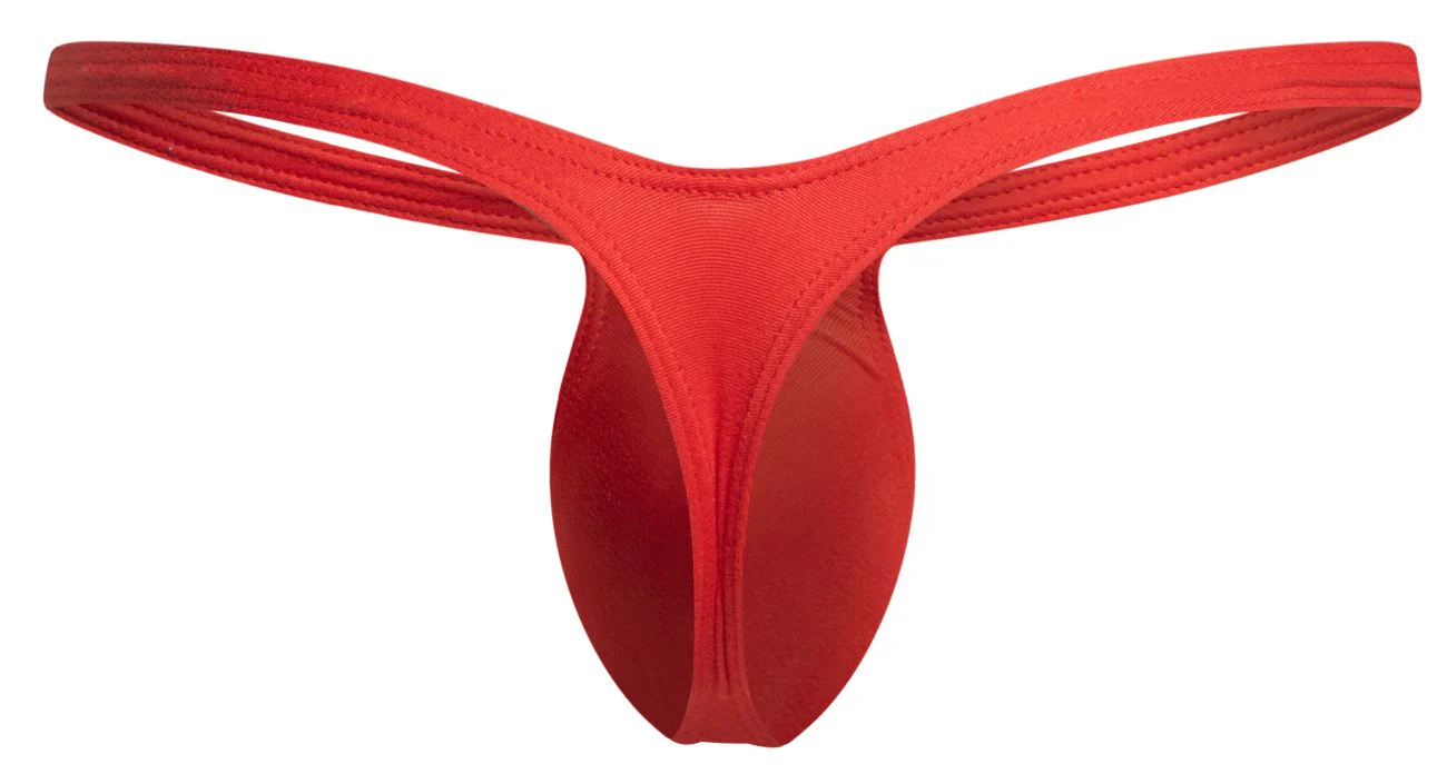 JUSTIN+SIMON XSJBU02 Bulge Thongs Color Peach Red - Image 7
