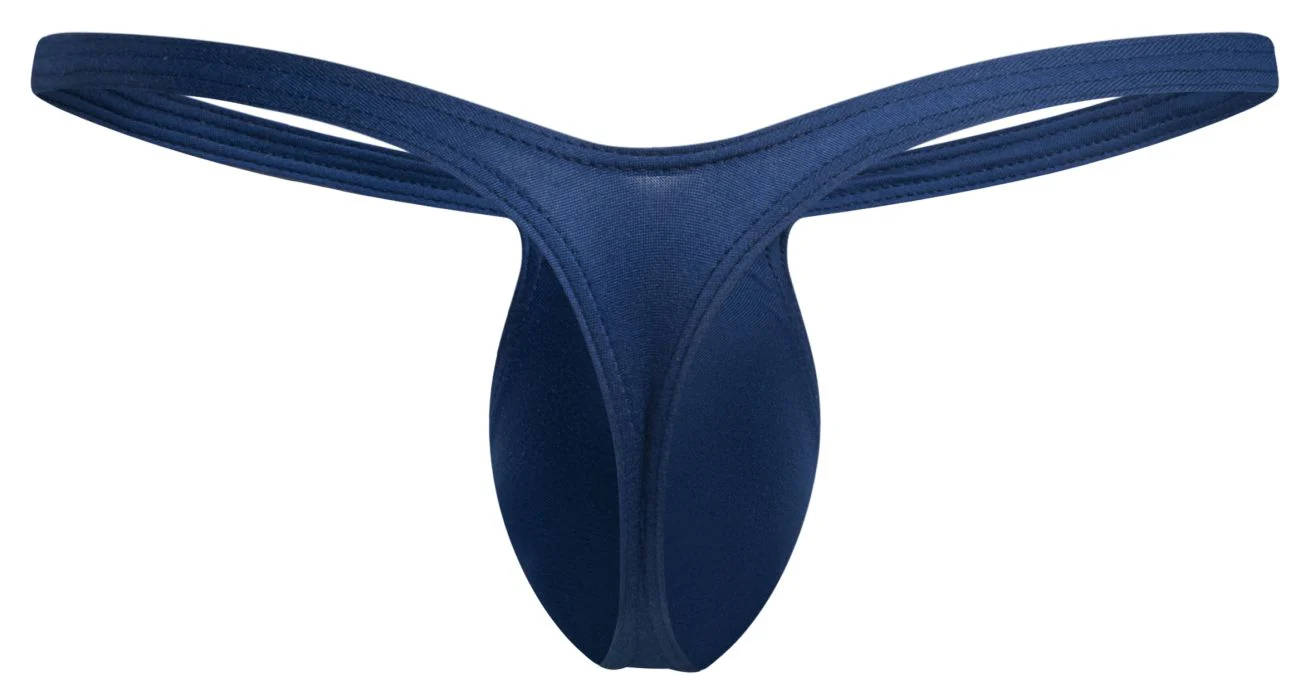 JUSTIN+SIMON XSJBU02 Bulge Thongs Color Peach Navy - Image 7