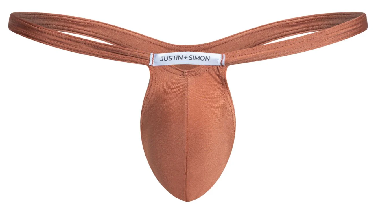 JUSTIN+SIMON XSJBU02 Bulge Thongs Color Ochre - Image 5