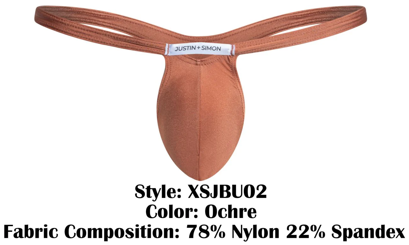 JUSTIN+SIMON XSJBU02 Bulge Thongs Color Ochre - Image 8