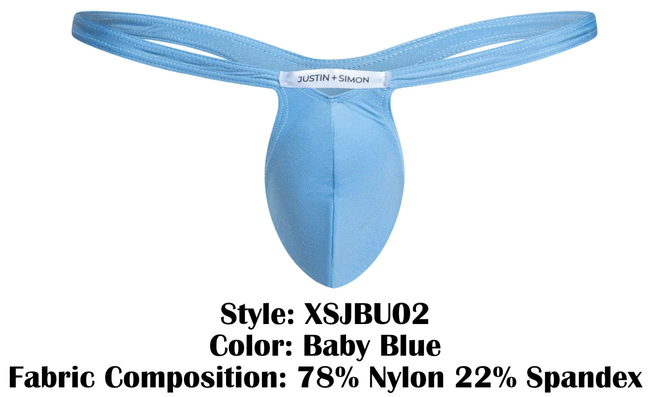 JUSTIN+SIMON XSJBU02 Bulge Thongs Color Baby Blue - Image 8