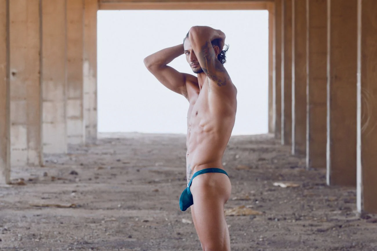 JUSTIN+SIMON XSJBU02 Bulge Thongs Color Opal Green - Image 9
