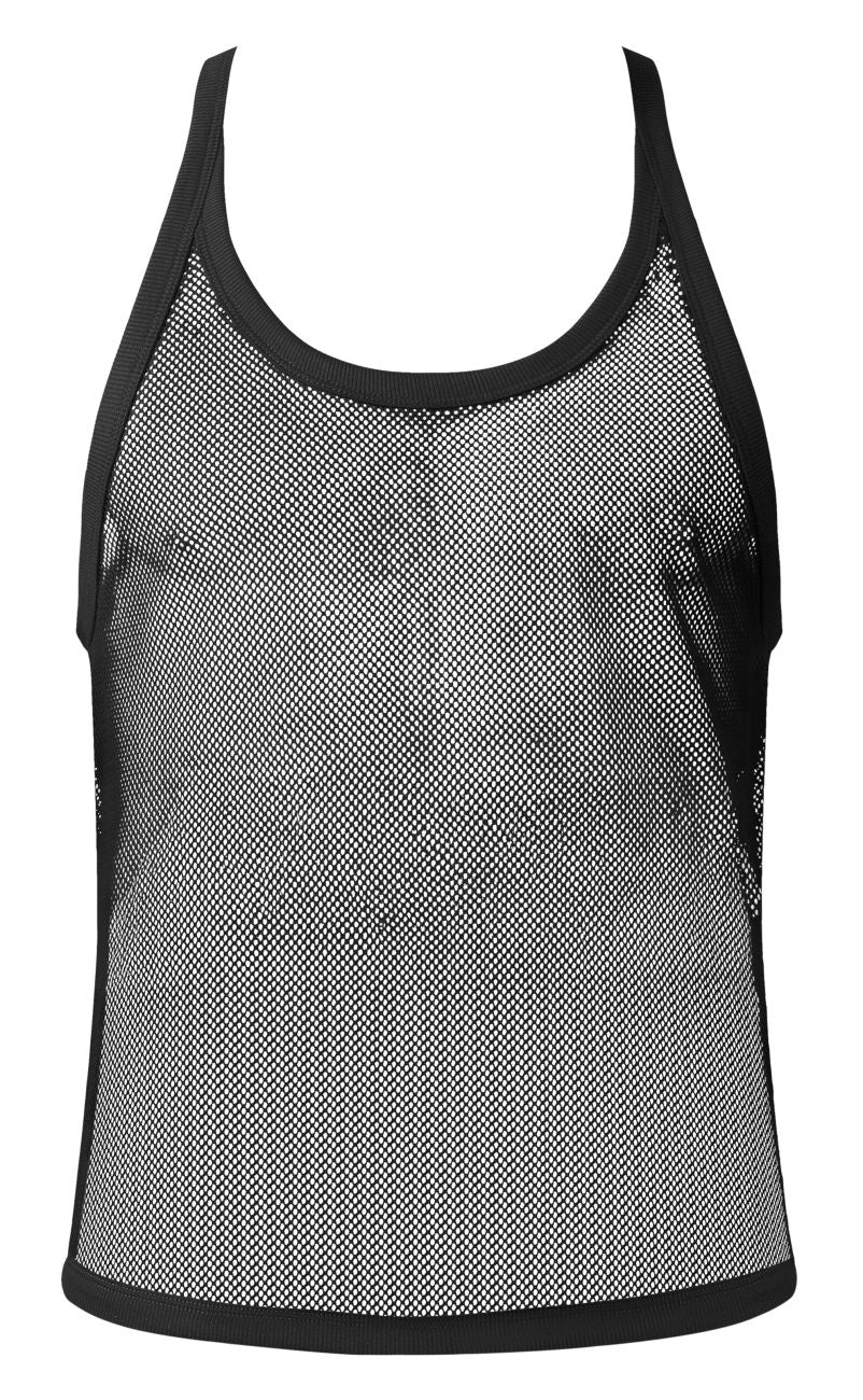 Male Power 110-11C Fishnet 2 Tank Top Color Black - Image 4