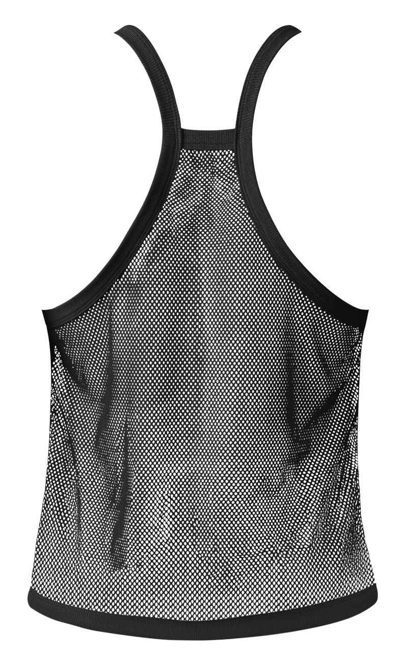 Male Power 110-11C Fishnet 2 Tank Top Color Black - Image 5